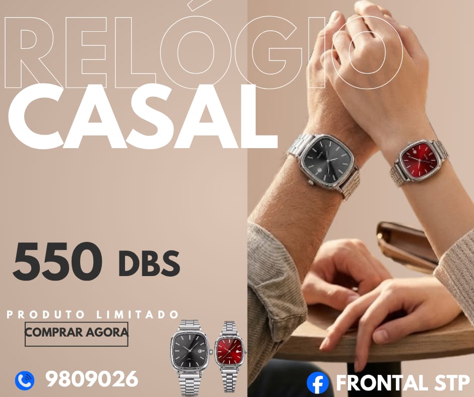 Conjunto de Relógio Casal Elegante