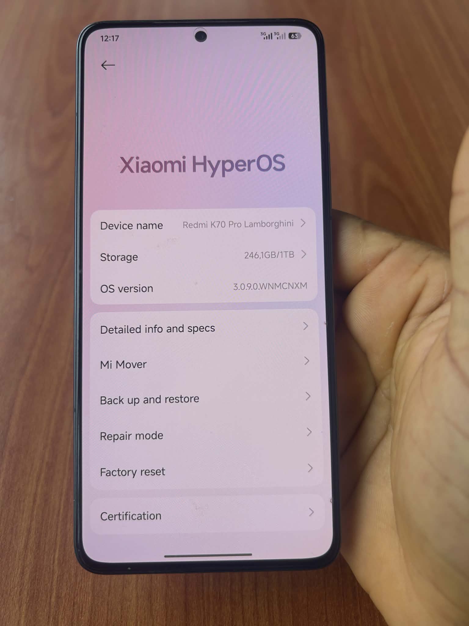 Redmi K70 pro Lamborghini