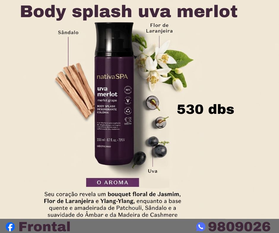 Body Splash Uva Merlot Nativa SPA