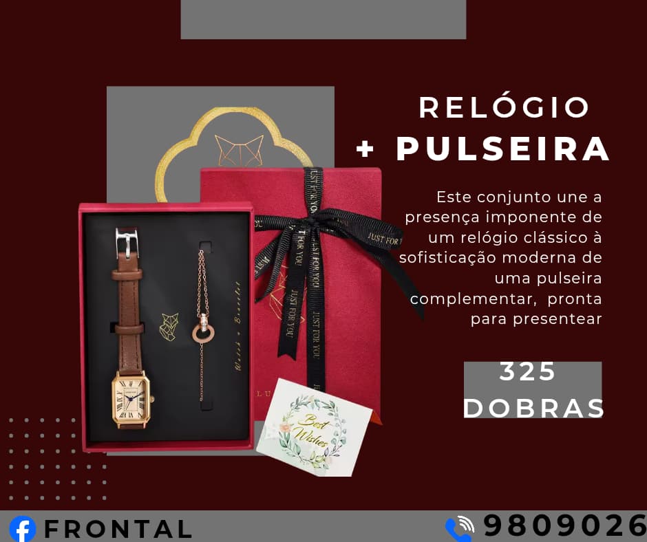 Conjunto de Relógio Casal Elegante